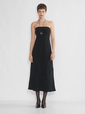 knee length dresses for ladies Ella Linen Dress – LittleWomenAtelier main image 1